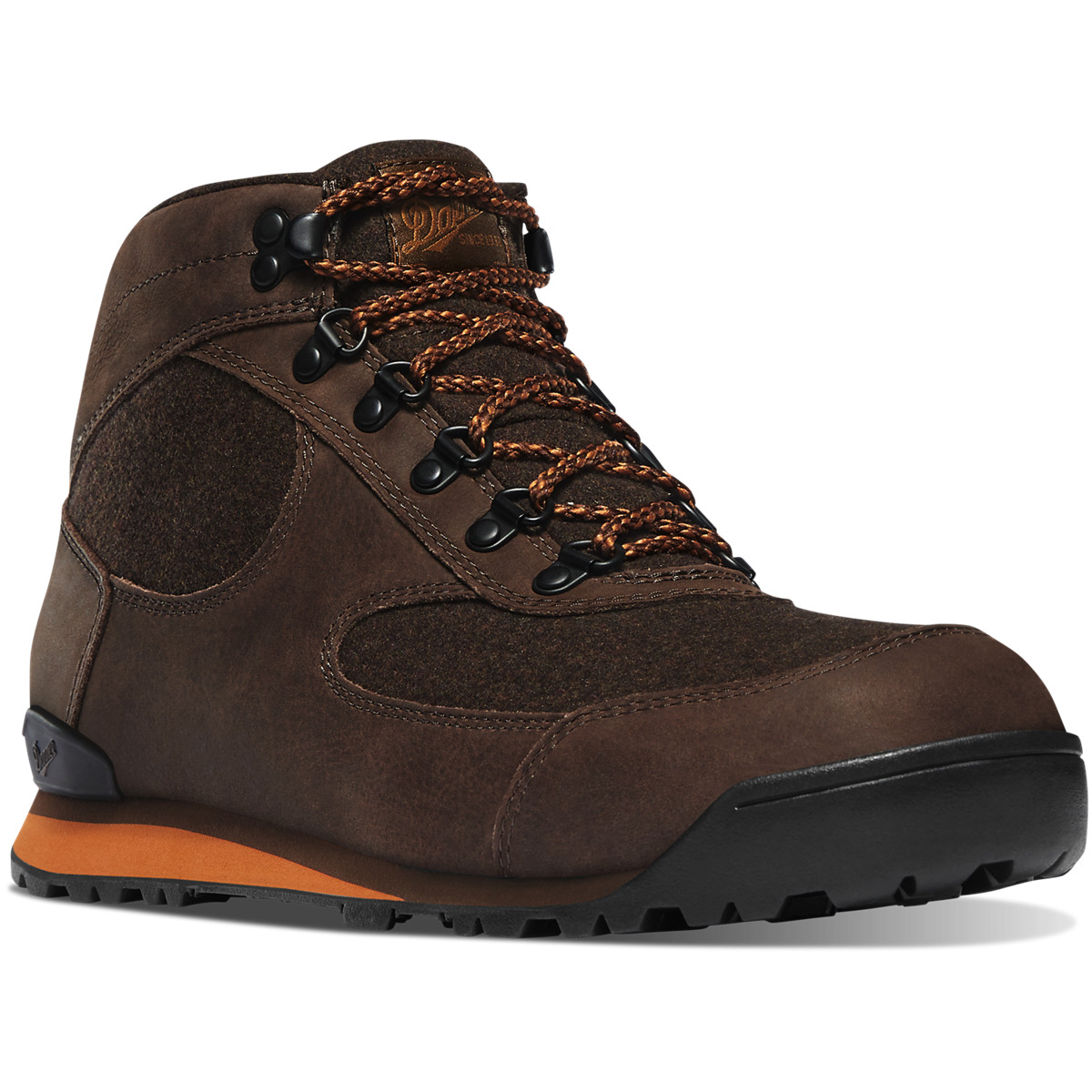 Danner Mens Jag Wool Hiking Boots Dark Brown - VSW528901